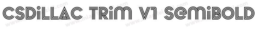 Csdillac Trim V1 Semibold 半粗体字体转换